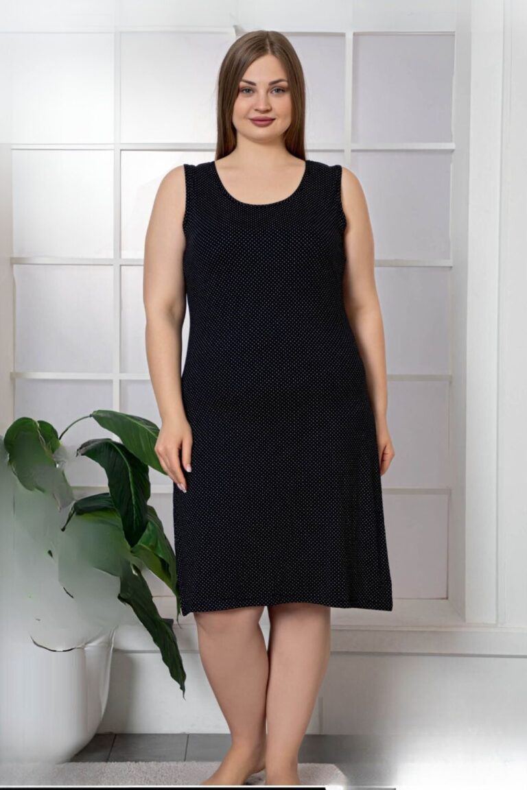Νυχτικό Αμάνικο Plus Size W4974