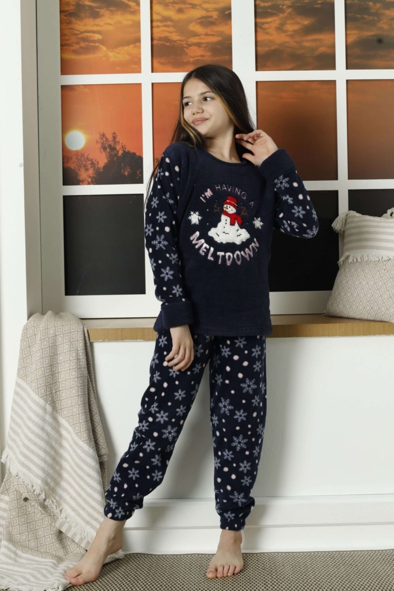 Παιδική Πιτζάμα Fleece Snowman 22018