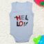 Κορμάκι Βρεφικό Αμάνικο Body Hello W9006