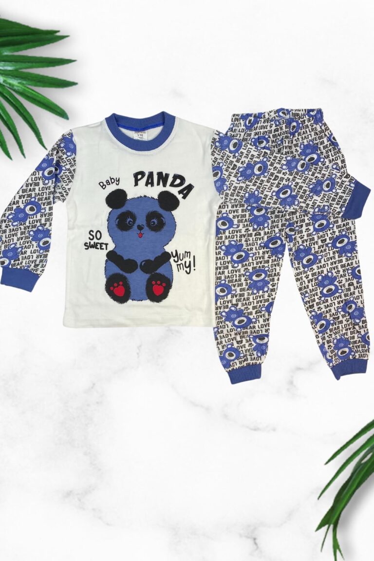 Πιτζάμα Παιδική Baby Panda Για Αγόρι Q1254