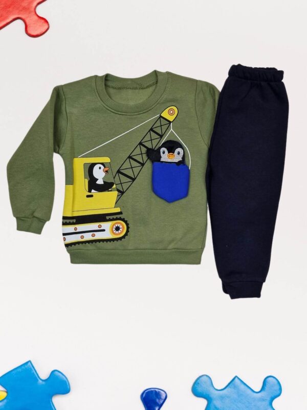 Σετ Παιδική Φόρμα Penguinw On Crane R2715