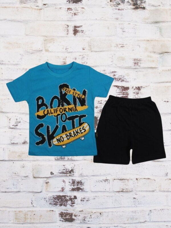 Σετ Παιδικό Μπλουζάκι Παντελονάκι Born to Skate W0622