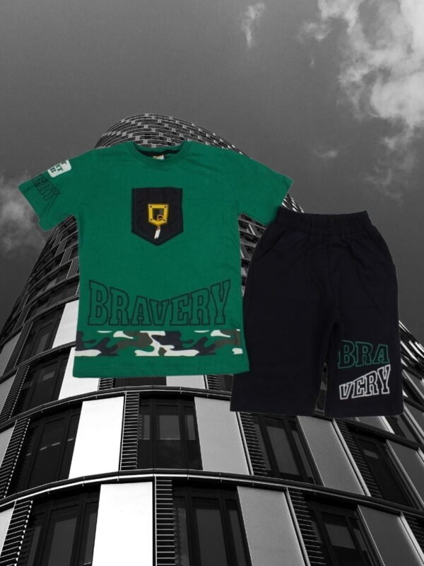 Σετ Παιδικό Μπλουζάκι Παντελονάκι Bravery G7113