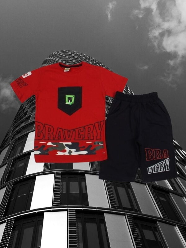 Σετ Παιδικό Μπλουζάκι Παντελονάκι Bravery R7113