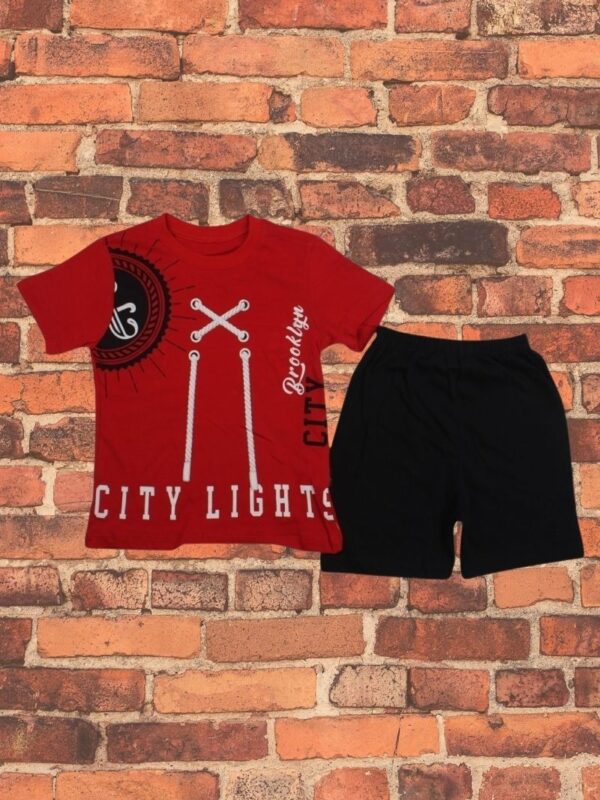 Σετ Παιδικό Μπλουζάκι Παντελονάκι City Lights D0611