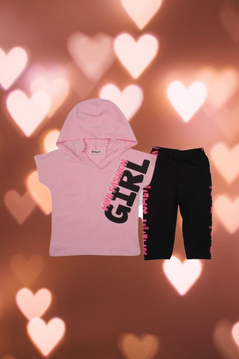 Σετ Παιδικό Μπλουζάκι Παντελονάκι Fashion Girl D0418