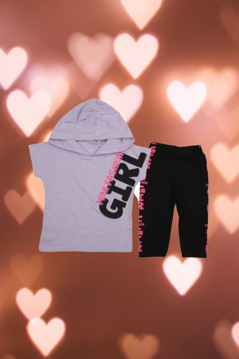 Σετ Παιδικό Μπλουζάκι Παντελονάκι Fashion Girl R0418