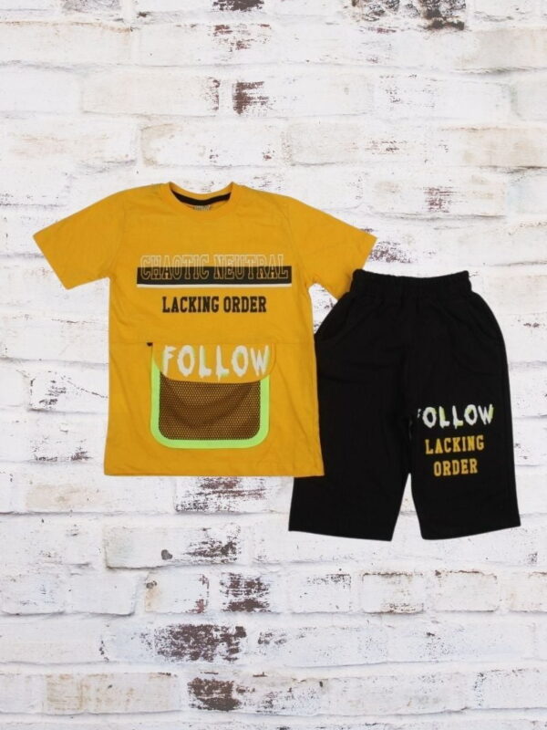 Σετ Παιδικό Μπλουζάκι Παντελονάκι Follow W7157