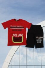 Σετ Παιδικό Μπλουζάκι Παντελονάκι Follow R7158