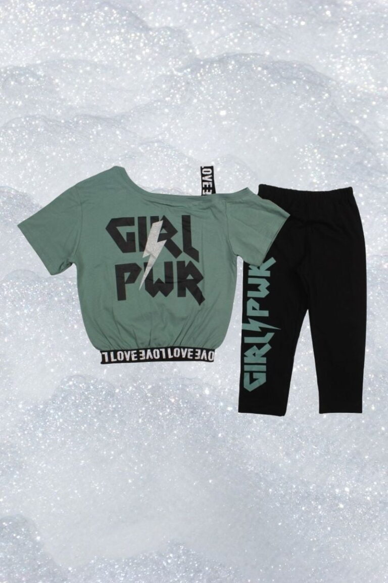 Σετ Παιδικό Μπλουζάκι Παντελονάκι Girl Power R22601
