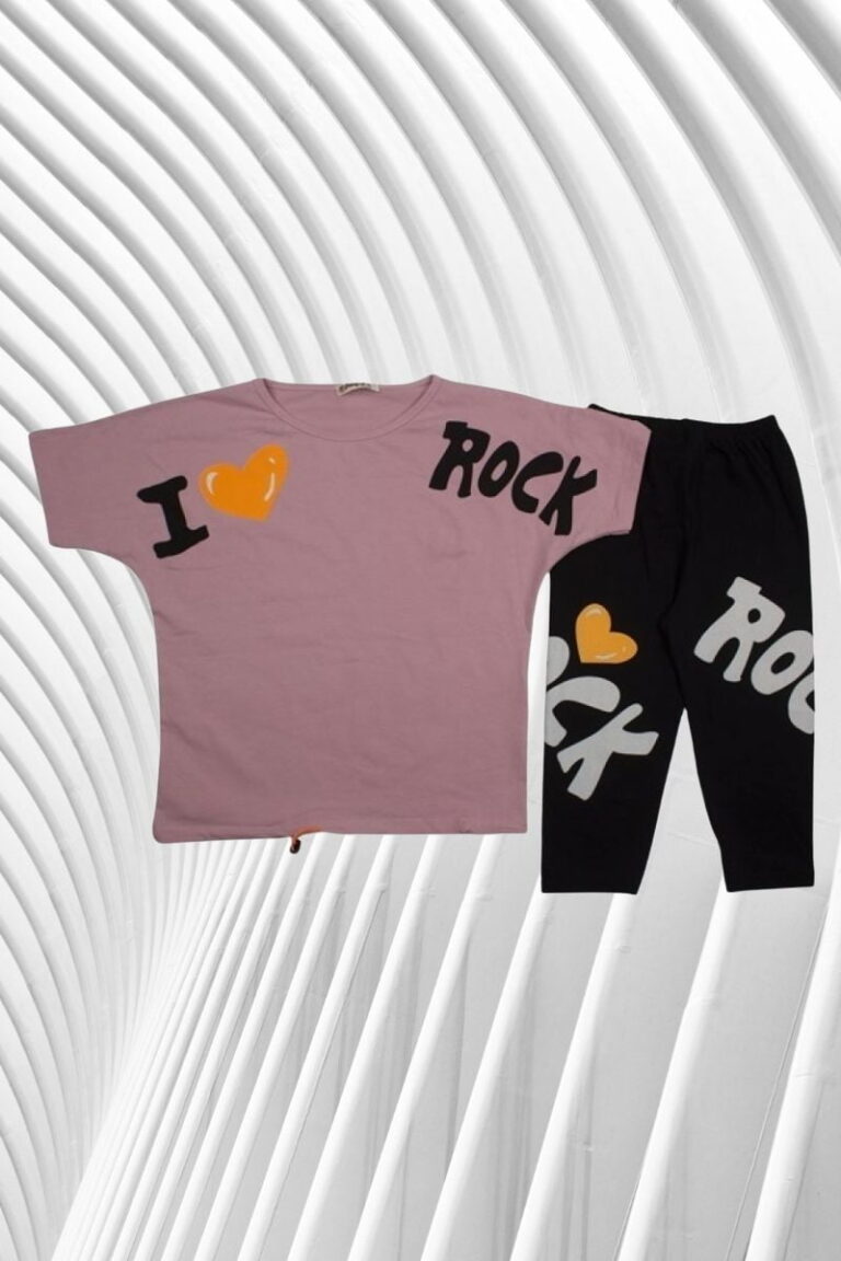 Σετ Παιδικό Μπλουζάκι Παντελονάκι I Love Rock G0449