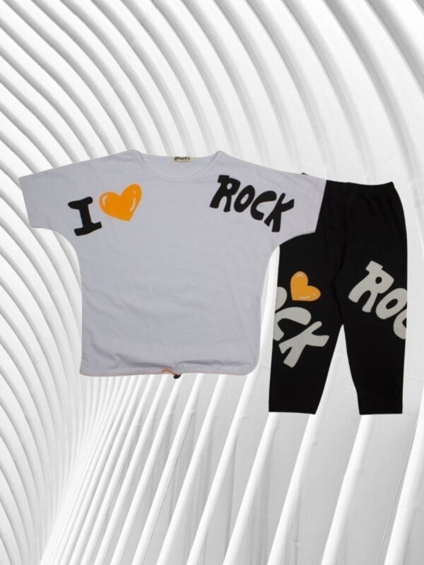 Σετ Παιδικό Μπλουζάκι Παντελονάκι I Love Rock R0449