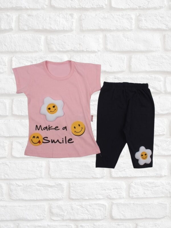 Σετ Παιδικό Μπλουζάκι Παντελονάκι Let&apos;s Smile D2158