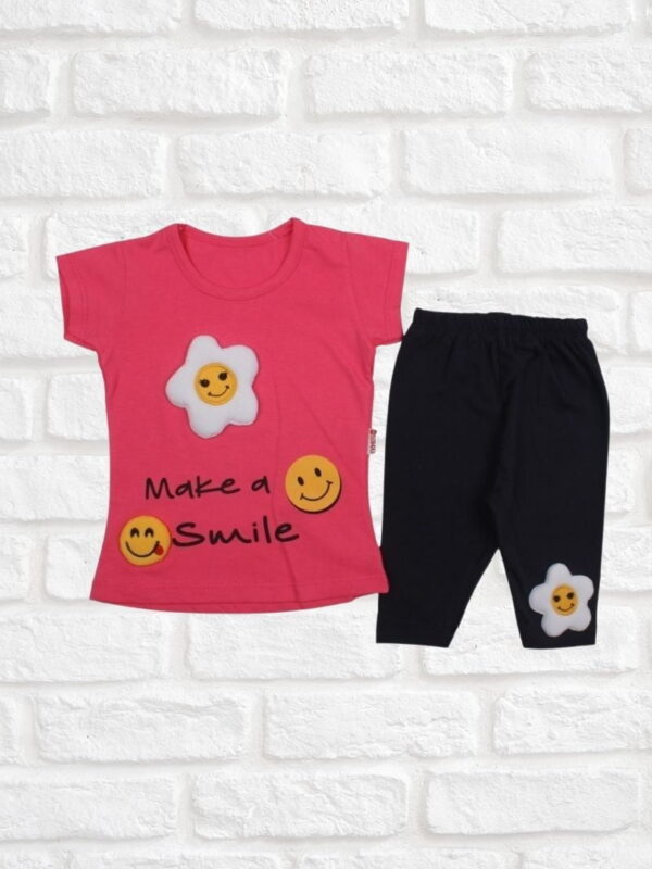 Σετ Παιδικό Μπλουζάκι Παντελονάκι Let&apos;s Smile G2158