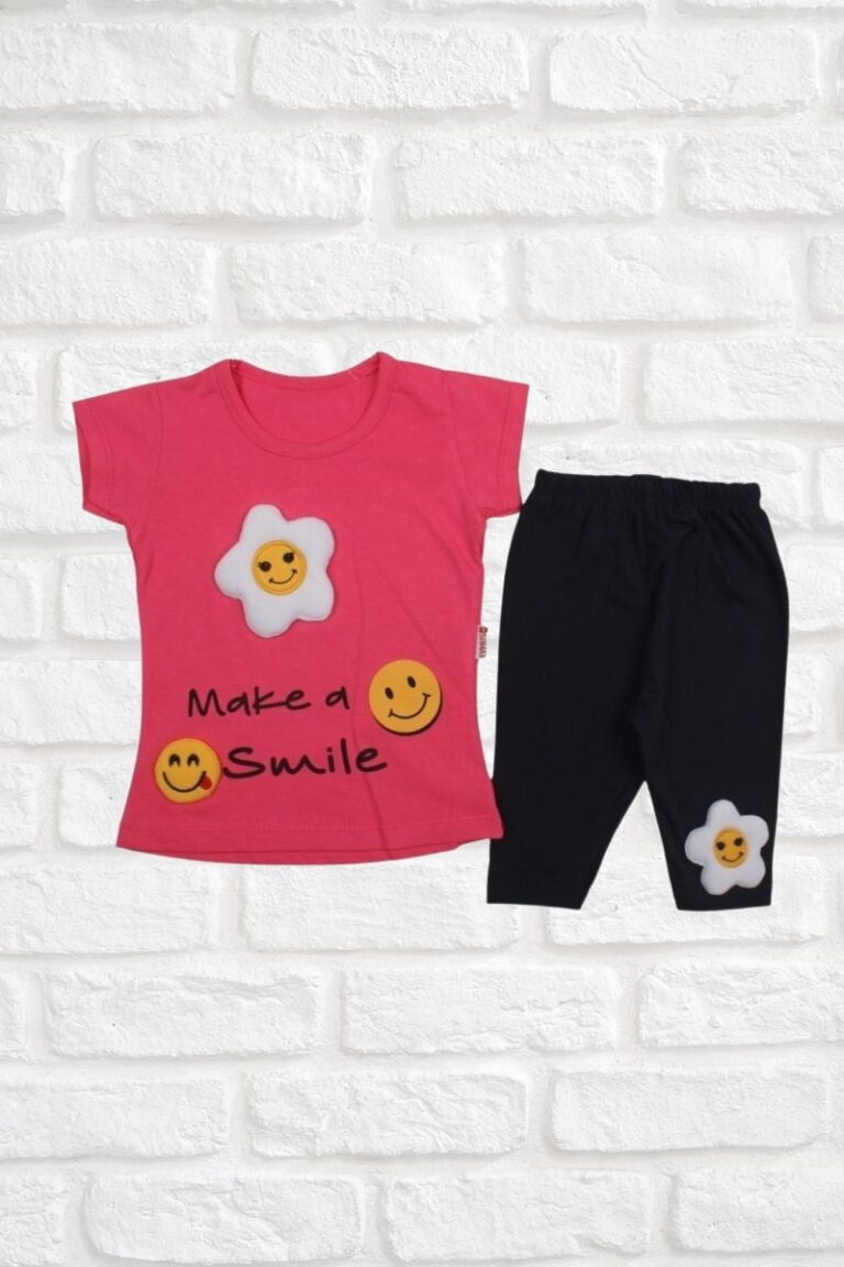 Σετ Παιδικό Μπλουζάκι Παντελονάκι Let&apos;s Smile G2158