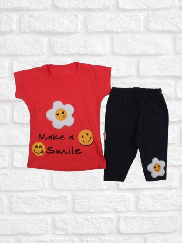 Σετ Παιδικό Μπλουζάκι Παντελονάκι Let&apos;s Smile R2158