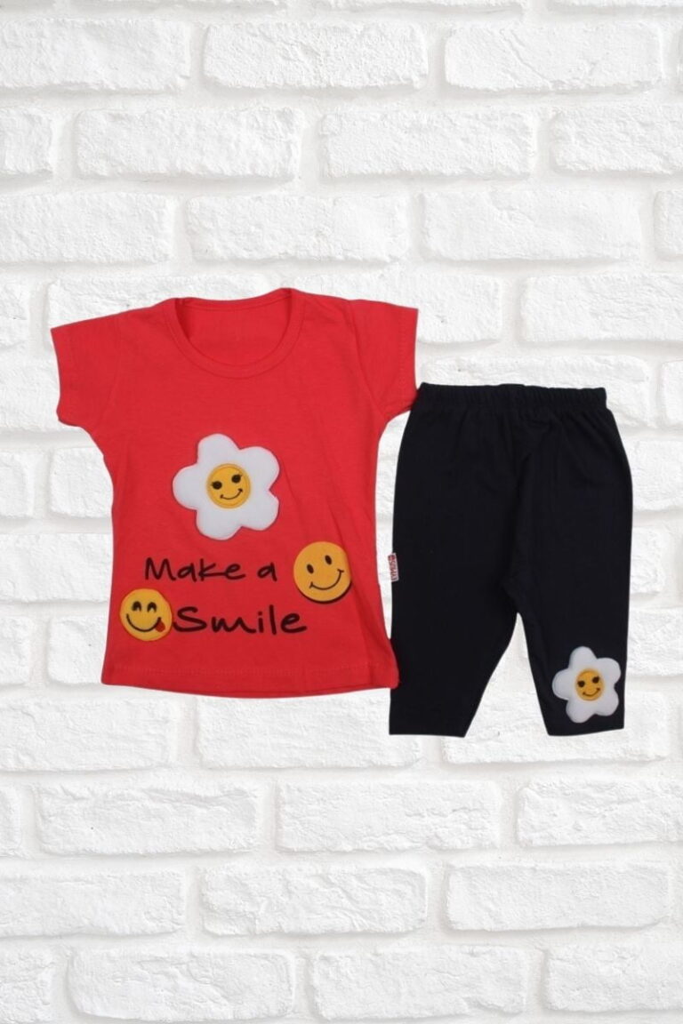Σετ Παιδικό Μπλουζάκι Παντελονάκι Let&apos;s Smile R2158