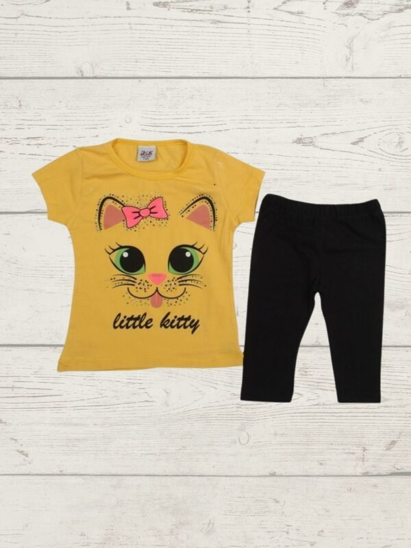 Σετ Παιδικό Μπλουζάκι Παντελονάκι Little Kitty R2284