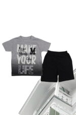 Σετ Παιδικό Μπλουζάκι Παντελονάκι Make Your Life Print W0607