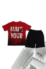 Σετ Παιδικό Μπλουζάκι Παντελονάκι Make Your Life Print D0607