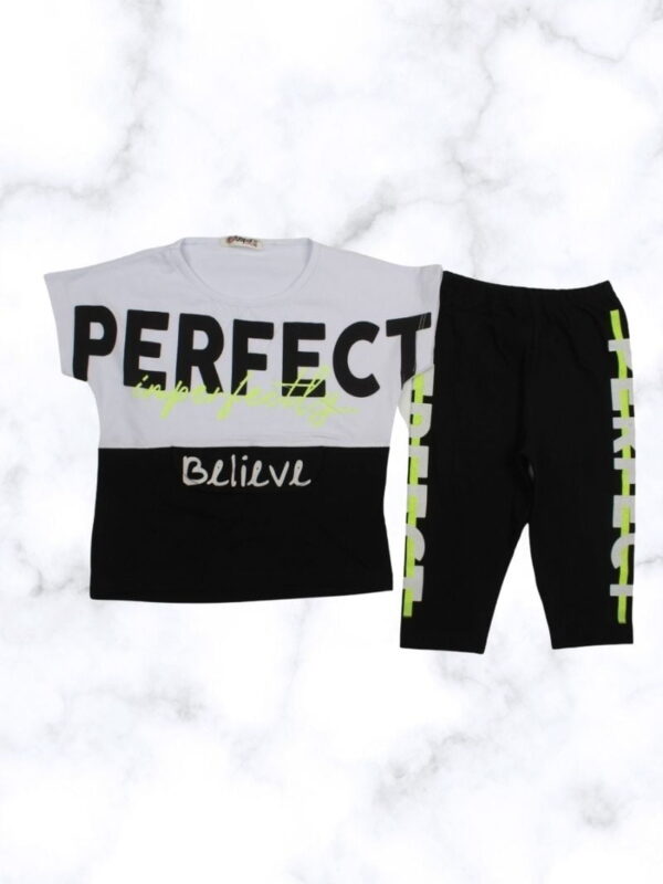 Σετ Παιδικό Μπλουζάκι Παντελονάκι Miss Perfect S0441