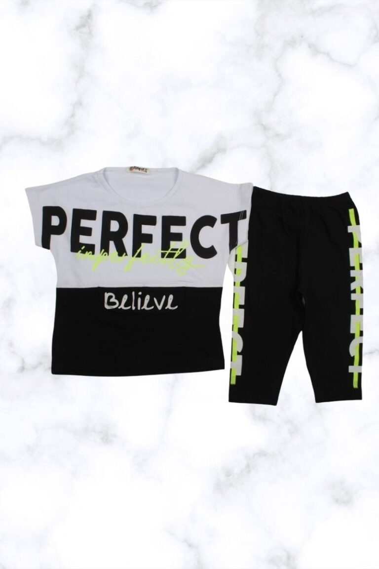 Σετ Παιδικό Μπλουζάκι Παντελονάκι Miss Perfect S0441