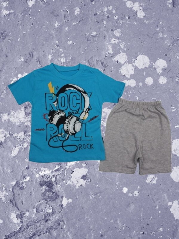Σετ Παιδικό Μπλουζάκι Παντελονάκι Rock Music W0629