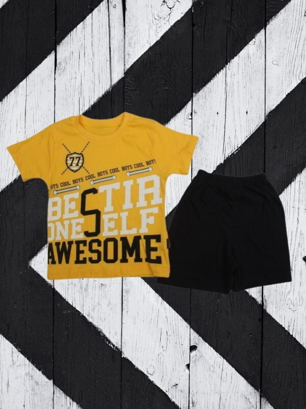 Σετ Παιδικό Μπλουζάκι Παντελονάκι Yas Awesome R0610