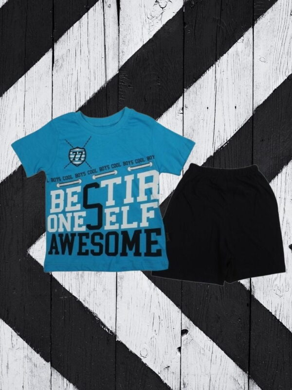 Σετ Παιδικό Μπλουζάκι Παντελονάκι Yas Awesome W0610