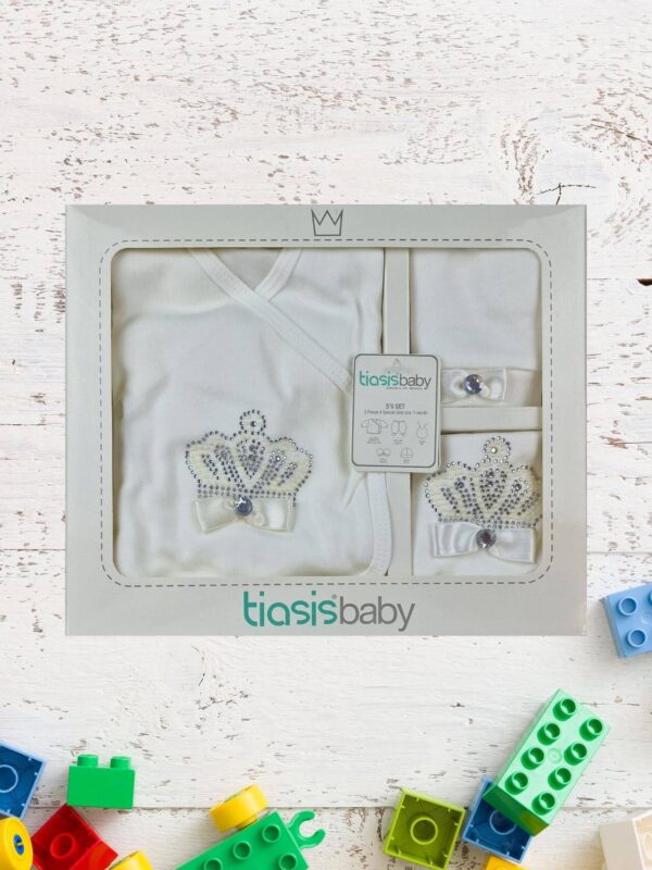 Σετ Ρούχων Νεογέννητου Crown 5 Τεμάχια W2014