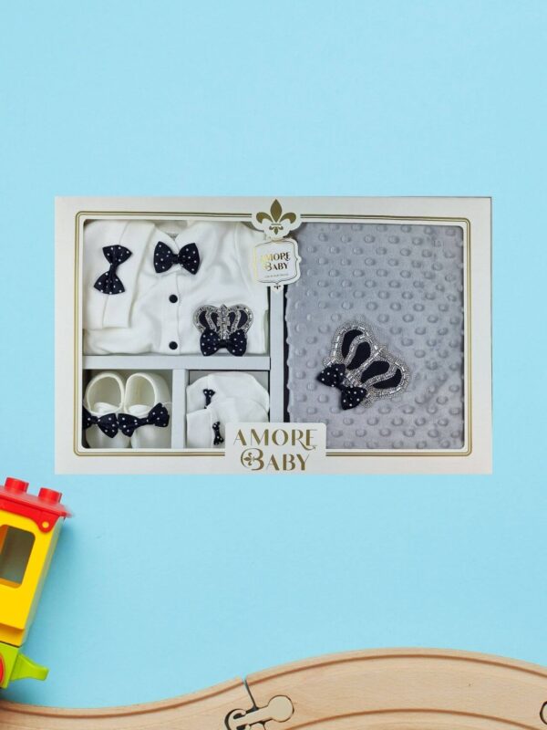 Σετ Ρούχων Νεογέννητου Crown 5 Τεμάχια W6508