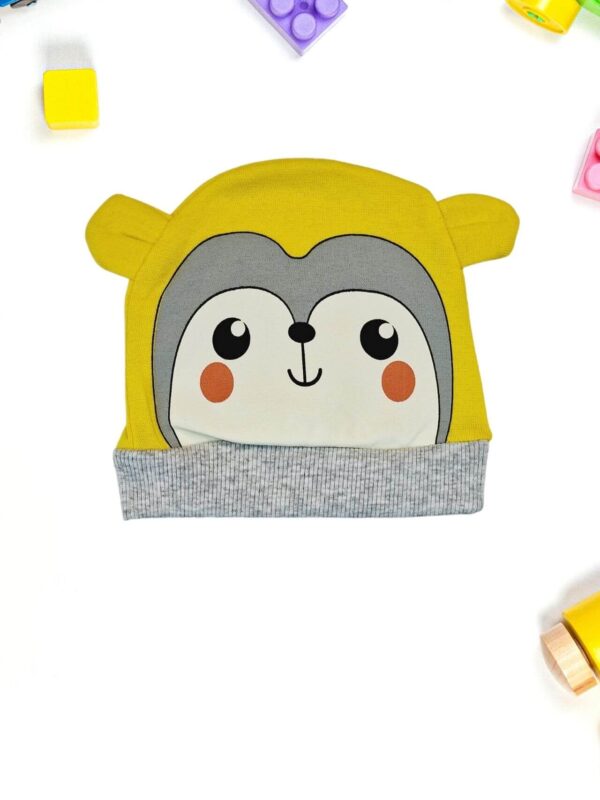 Σκουφάκι Βρεφικό Σχέδιο Πιγκουίνος S0013