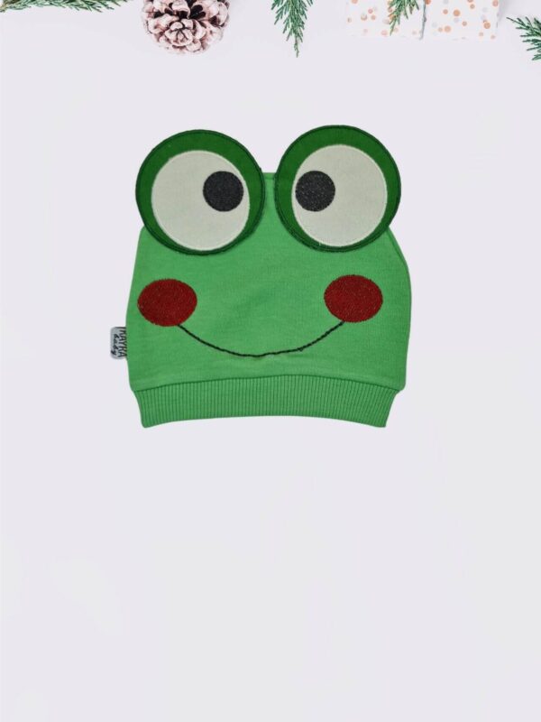 Σκουφάκι Βρεφικό Σχέδιο Βατραχάκι 6012