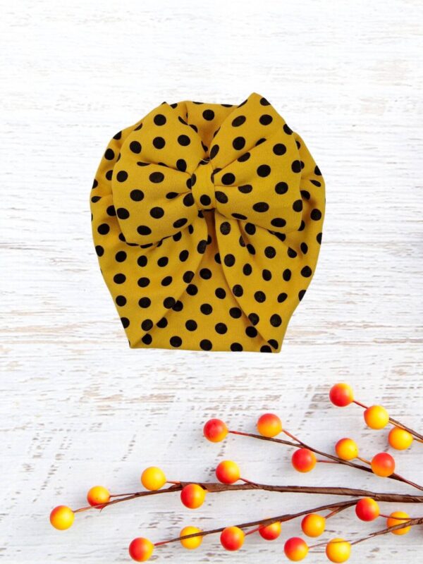 Τουρμπάνι Βρεφικό με Φιόγκο Πουά G22212