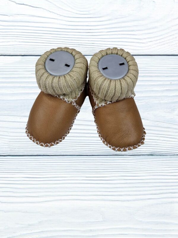 Βρεφικά Παπούτσια Αγκαλιάς Δερμάτινα Q0121