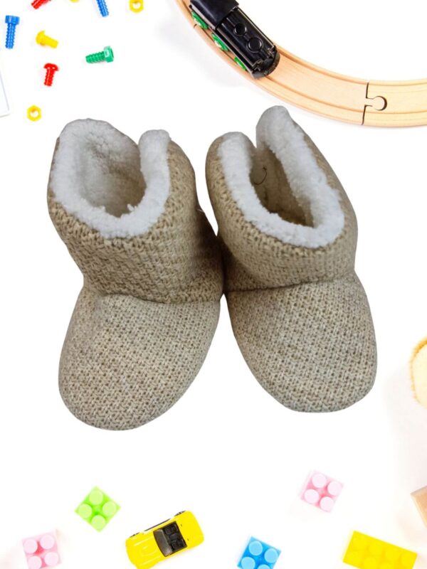 Βρεφικές Παντόφλες Κλειστές με Γούνα G1503