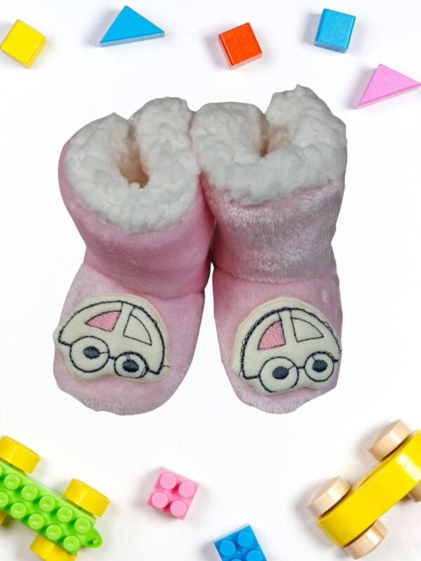 Βρεφικές Παντόφλες Κλειστές με Γούνα WW1504