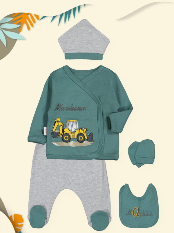 Βρεφικό Σετ για Αγόρι 5 τ.μ.χ Excavator D6041