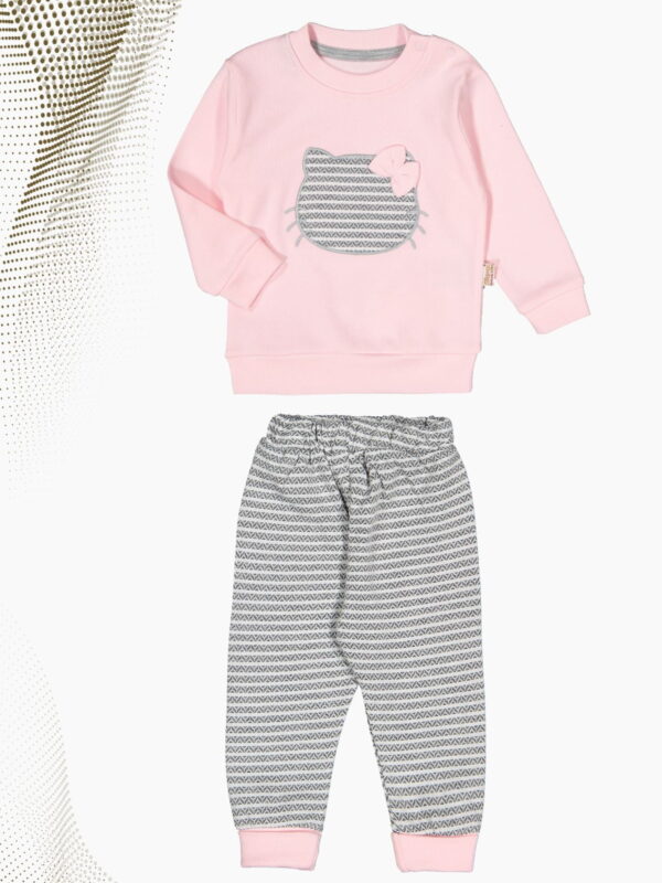 Βρεφικό Σετ Για Κορίτσι Μπλουζάκι Παντελονάκι W1923