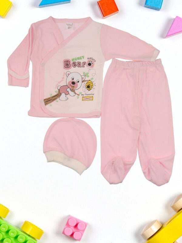 Βρεφικό Σετ Teddy Bear Με Σκουφάκι R0428