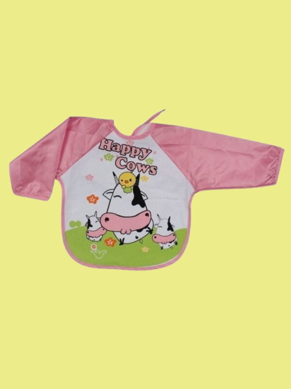 Αδιάβροχη Σαλιάρα Φαγητού Με Μανίκια W7108