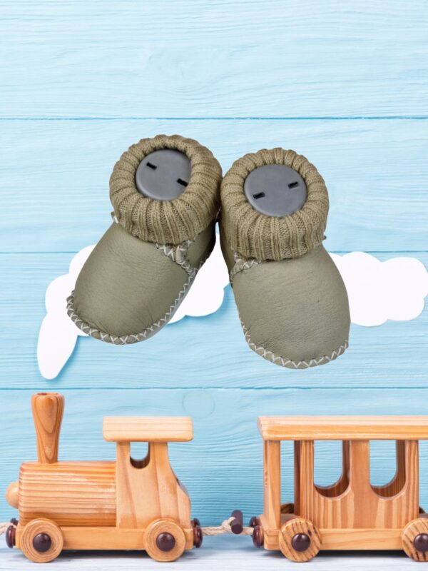 Βρεφικά Παπούτσια Αγκαλιάς Δερμάτινα J0121