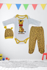 Κορμάκι Βαμβακερό Little Cute Giraffe W0413