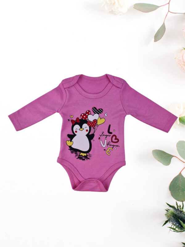 Κορμάκι Βαμβακερό Με Σχέδιο Πιγκουίνος Q2159