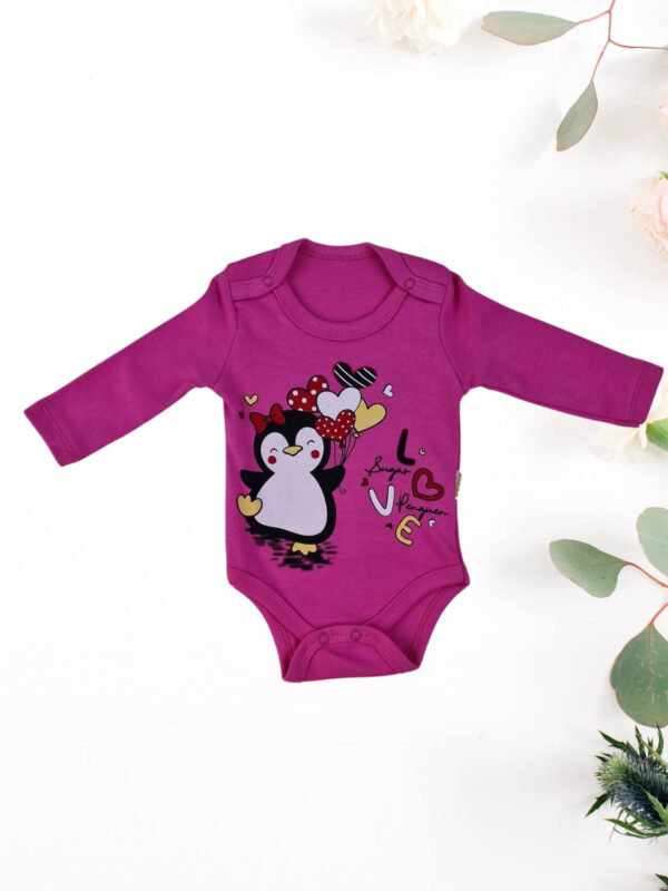 Κορμάκι Βαμβακερό Με Σχέδιο Πιγκουίνος R2159