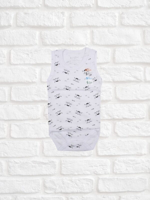 Κορμάκι Βρεφικό Kitty Αμάνικο F7079