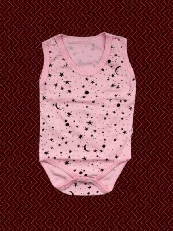 Κορμάκι Βρεφικό Moon And Stars Αμάνικο F1666