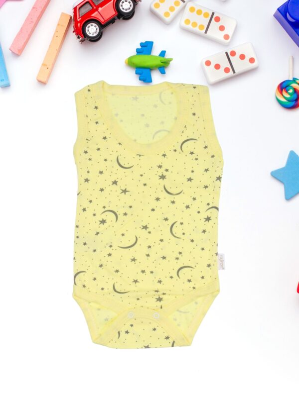 Κορμάκι Βρεφικό Moon And Stars Αμάνικο C1666