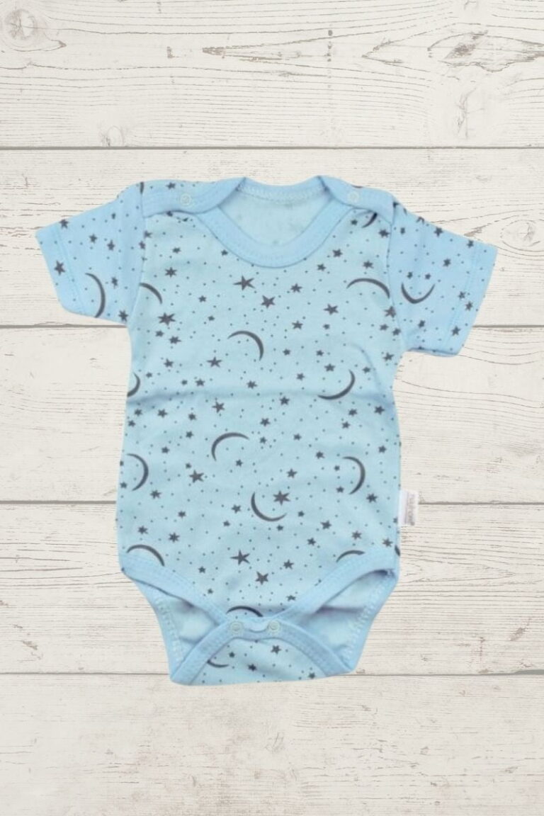 Κορμάκι Βρεφικό Moon And Stars Κοντομάνικο R1664