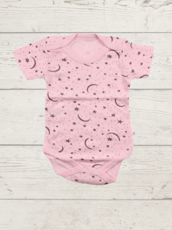 Κορμάκι Βρεφικό Moon And Stars Κοντομάνικο F1663